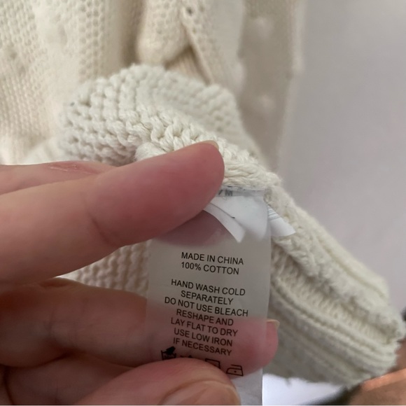 Vince Camuto textured cream sweater - Picture 3 of 5